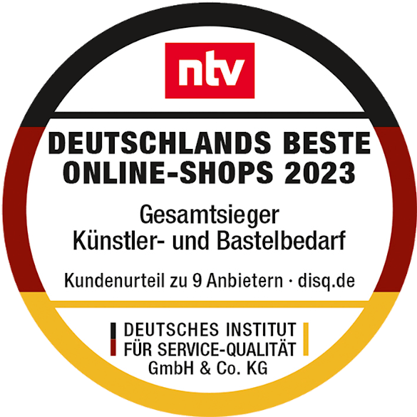 Deutschlands beste Online-Shops 2023 (Gesamtsieger Künstler- und Bastelbedarf)