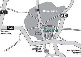 Anfahrt boesner Osnabrück