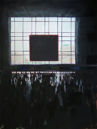 Hauptbahnhof (Düsseldorf), 2006, Öl auf Leinwand, 210 x 170 cm