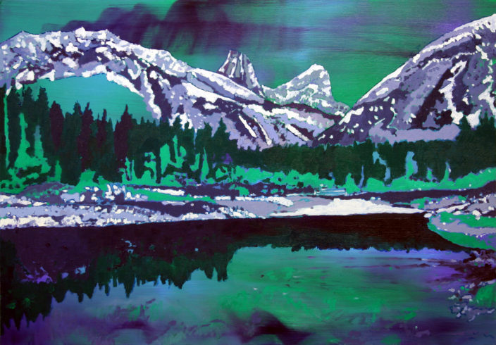 Silent lake, Öl auf Leinwand, 70 x 100 cm, 2016