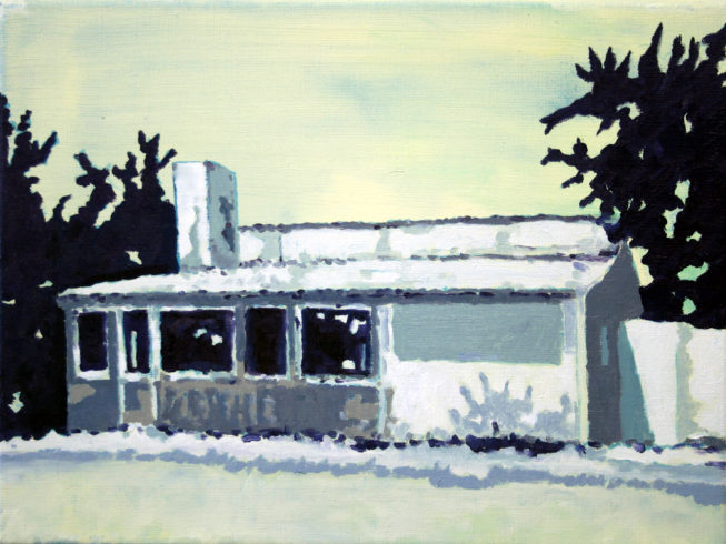 Sommerhaus, Öl auf Leinwand, 30 x 40 cm, 2016