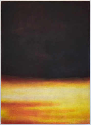 Yellow Reddish Landscape I, 2007, Öl auf Leinwand, 180 x 130 cm, Foto: Lisa Drewes