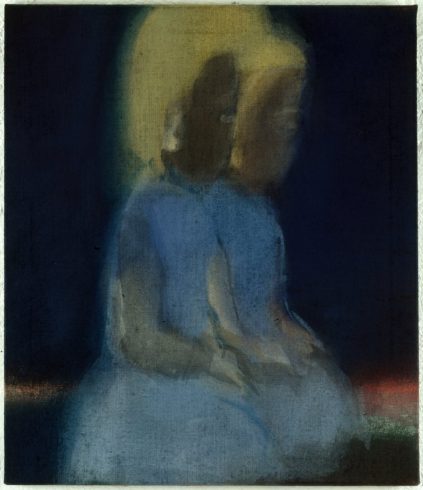 Verdoppelt, 2001, Öl auf Jute, 70 x 60 cm, Foto: Lothar Schnepf