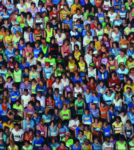 Vor dem Start 31/VII 2012 Öl/Lwd. 180 x 160 cm