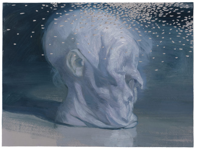 Tycoon, 2019, Öl auf Linoleum auf Holz, 30 x 40 cm © Ruprecht von Kaufmann, Foto: Stefan Maria Rother, Berlin