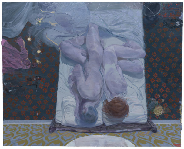 You Never Know, 2019, Öl auf Linoleum auf Holz, 122,5 x 153 cm © Ruprecht von Kaufmann, Foto: Stefan Maria Rother, Berlin