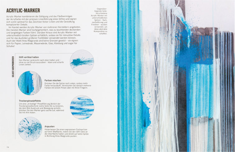 Acryl | Lust auf Kunst Doppelseite aus dem Innenteil