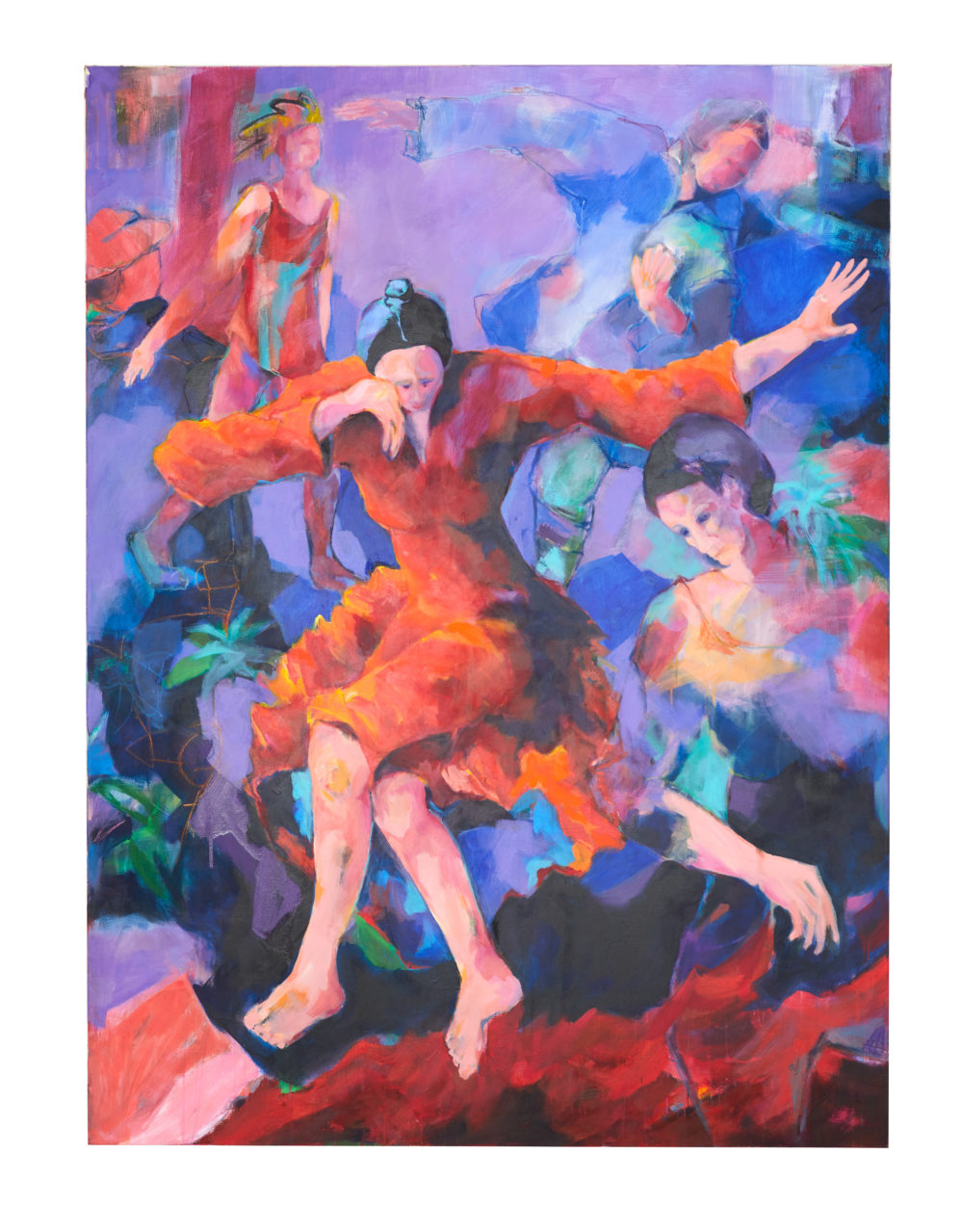Dance and feel free, 2019, Acryl auf Leinwand, 200 x 150 cm Foto: Vanessa Schweppe