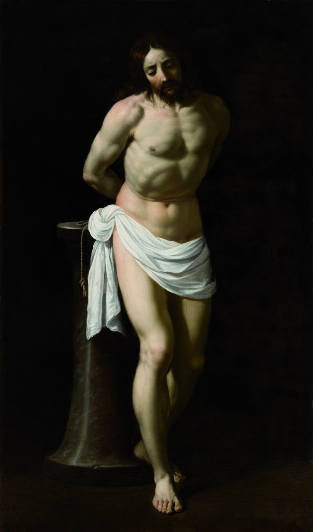 Guido Reni (1575–1642) Christus an der Geißelsäule, um 1604 Öl auf Leinwand, 192,7 x 109 cm (ohne Anstückungen) Frankfurt am Main, Städel Museum Foto: Städel Museum