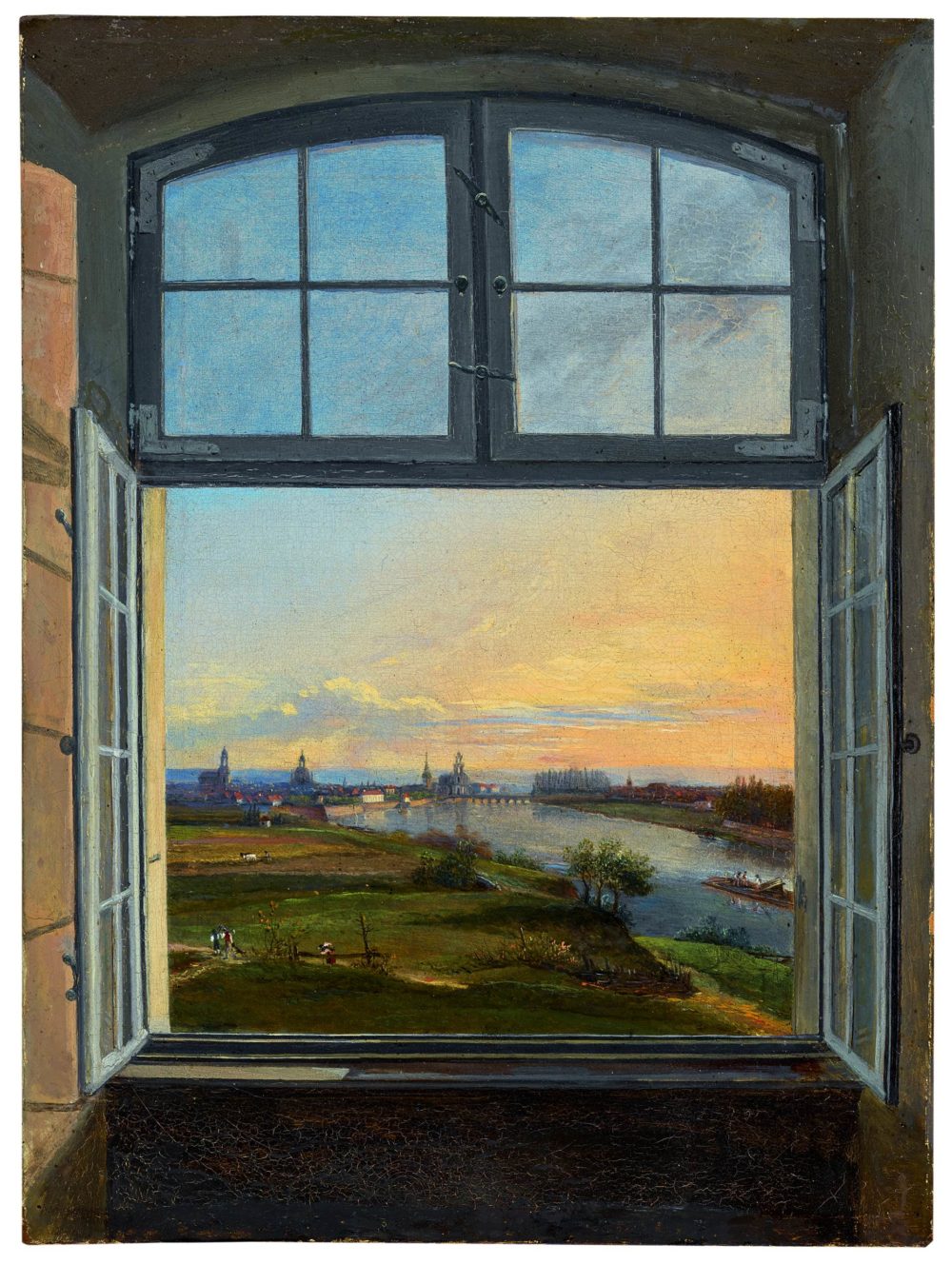 Traugott Faber: Blick auf Dresden, 1823 Foto: Sotheby's, New York
