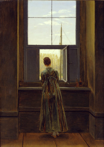 Caspar David Friedrich: „Frau am Fenster“, 1822, Öl auf Leinwand, Staatliche Museen zu Berlin, Nationalgalerie Foto: Jörg P. Anders