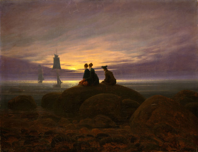 Caspar David Friedrich: „Mondaufgang am Meer“, 1822, Öl auf Leinwand, Staatliche Museen zu Berlin, Nationalgalerie Foto: Jörg P. Anders