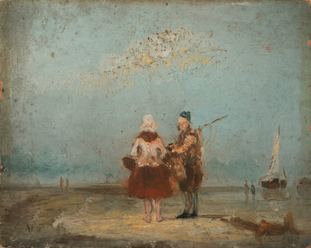 James Ensor: „Fischerpaar“, 1875, Mu.ZEE Ostende. Foto: Adri Verburg