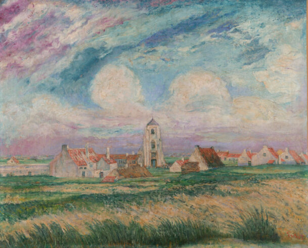 James Ensor: „Ansicht von Mariakerke“, 1901, Mu.ZEE Ostende. Foto: Adri Verburg