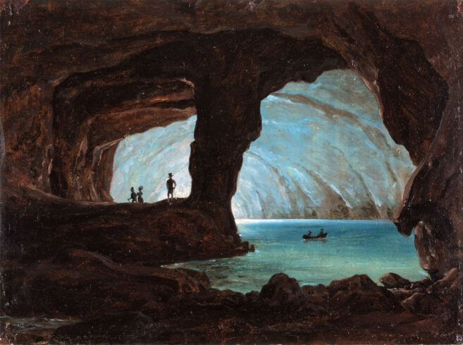 Constantin von Kügelgen, Die Blaue Grotte von Capri, 1833 © Kurpfälzisches Museum Heidelberg, Foto: K. Gattner