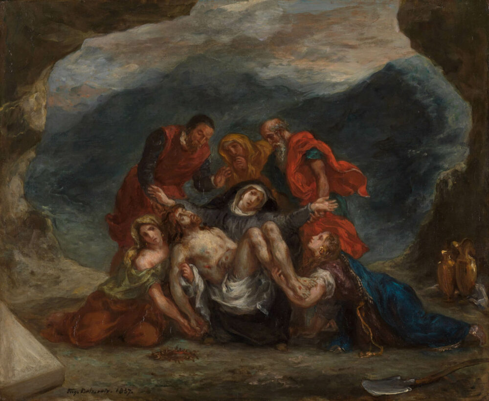 Eugène Delacroix, Beweinung Christi, 1857 © Staatliche Kunsthalle Karlsruhe