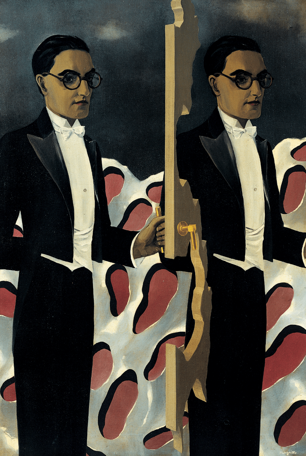 René Magritte: Porträt Paul Nougé, 1927 © succession Magritte – Sabam Belgium