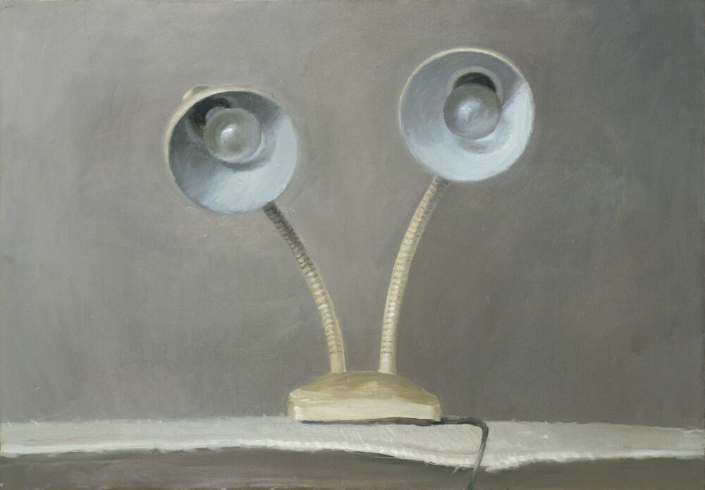 Vija Celmins, Lamp #1 (Lampe 1), 1964, Öl auf Leinwand, 62,2 x 88,9 cm Vija Celmins, Courtesy Matthew Marks Gallery, © Vija Celmins, Courtesy Matthew Marks Gallery, Foto: Aaron Wax