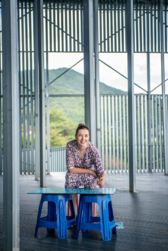 Karen Koschnick im Haslla-Zentrum/Südkorea. 2024 Foto: Choi Ok Yeung