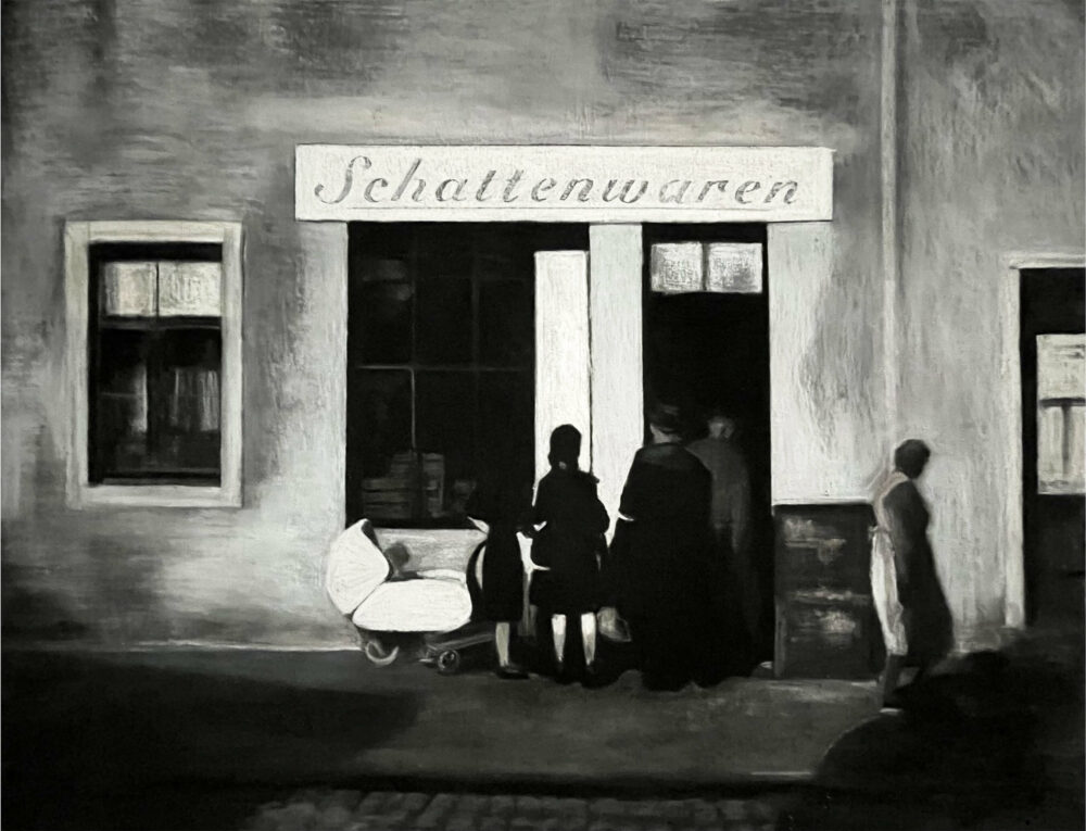 Nymphenbad, 2020, Pastell auf Hanji/Sperrholz, 120 x 80 cm. Foto: Karen Koschnick