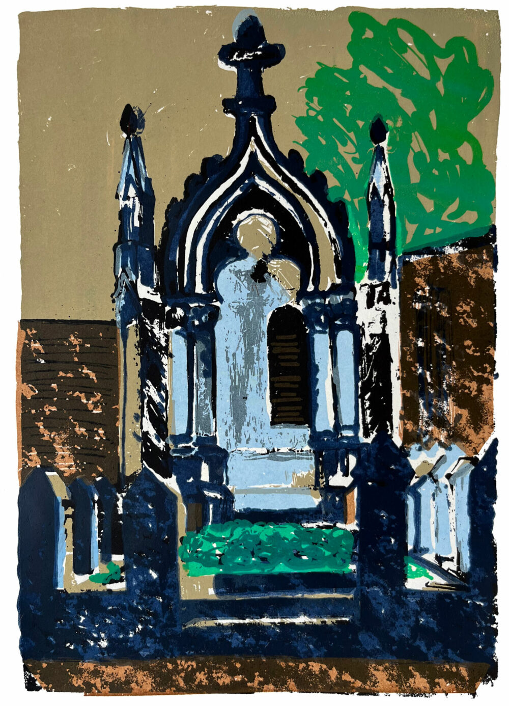 Marous, 2015, Siebdruck auf Papier, 40 x 50 cm. Foto: Karen Koschnick