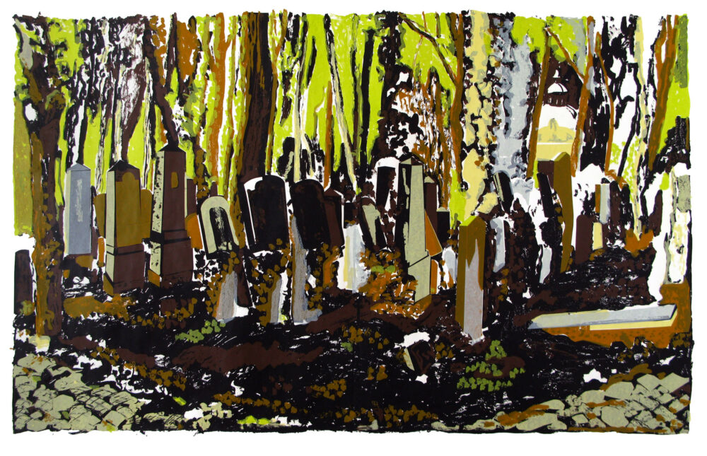 Meer, 2010, Siebdruck auf Papier, 165 x 113 cm. Foto: Karen Koschnick