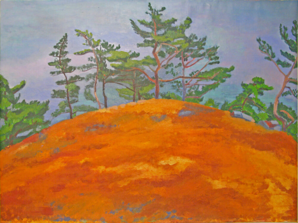 Orange, 2013, Öl auf Leinwand, 100 x 140 cm. Foto: Karen Koschnick