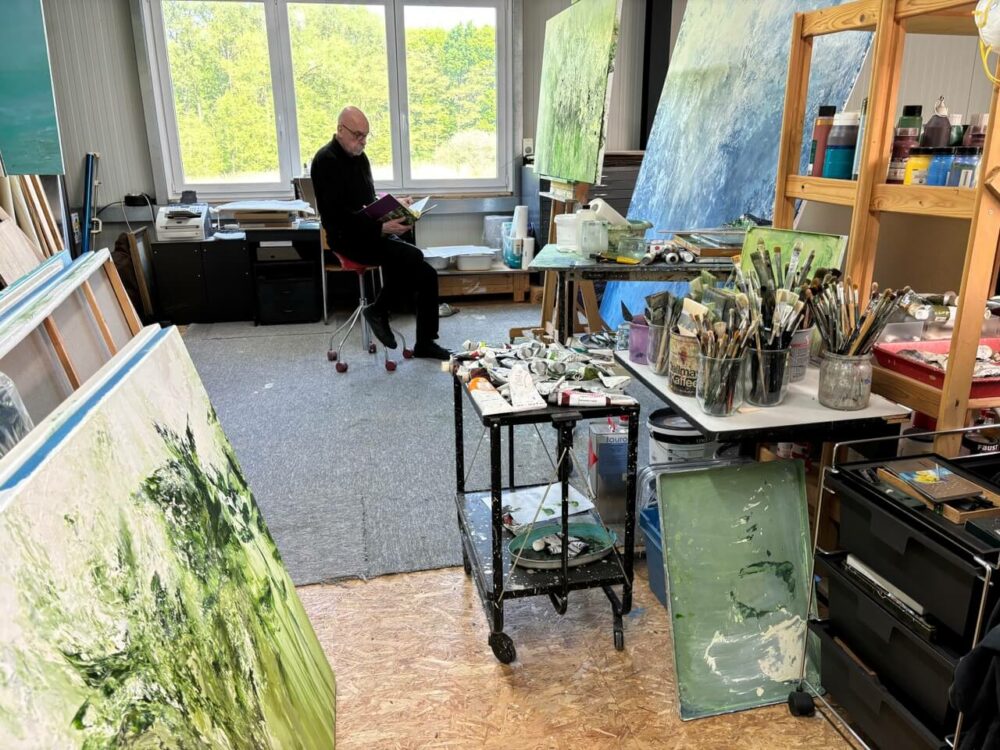 Bernhard Krug im Atelier © Bernhard Krug, Foto: Bernhard Krug