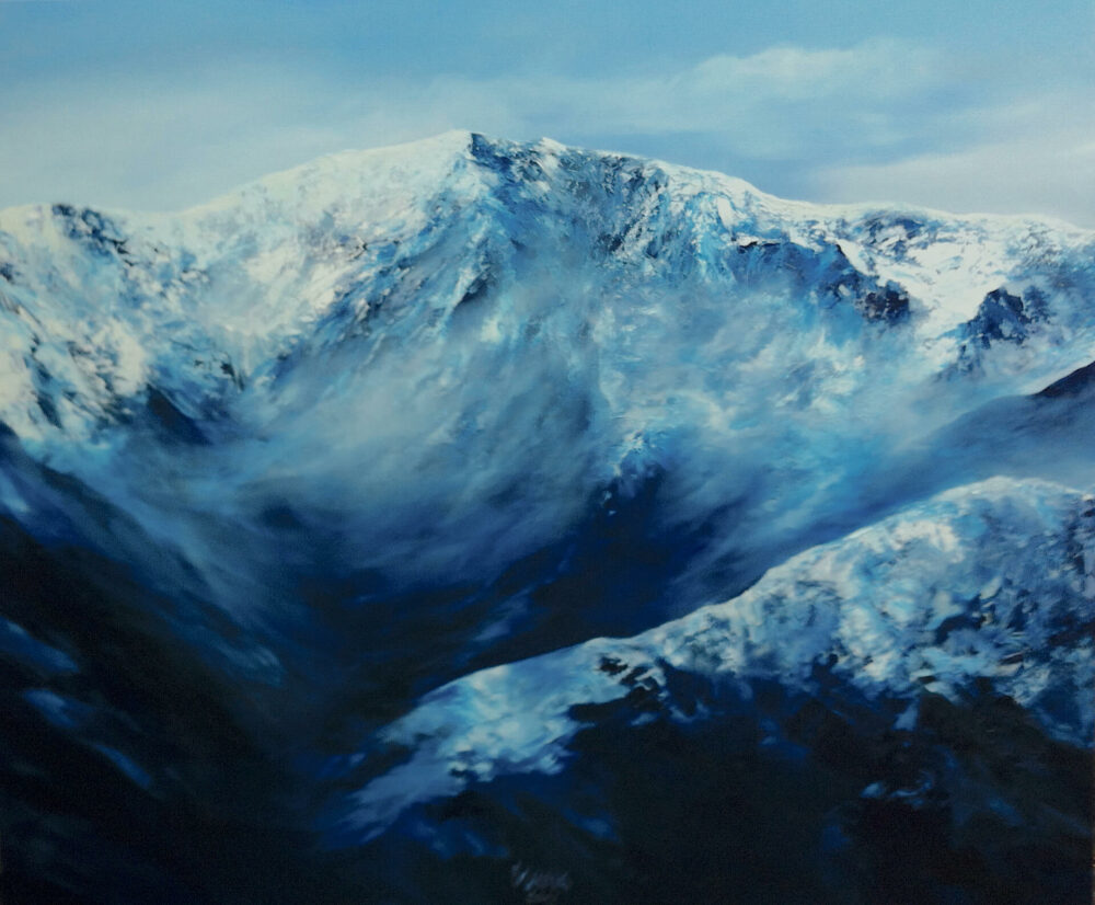 Bergstück, 2015, Acryl/Öl auf Leinwand, 200 x 240 cm © Bernhard Krug, Foto: Bernhard Krug