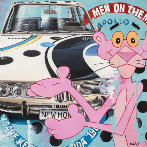 New Horizon III, 2018, Öl auf Leinwand, 80 x 80 cm © Heiner Meyer, Foto: Studio Heiner Meyer