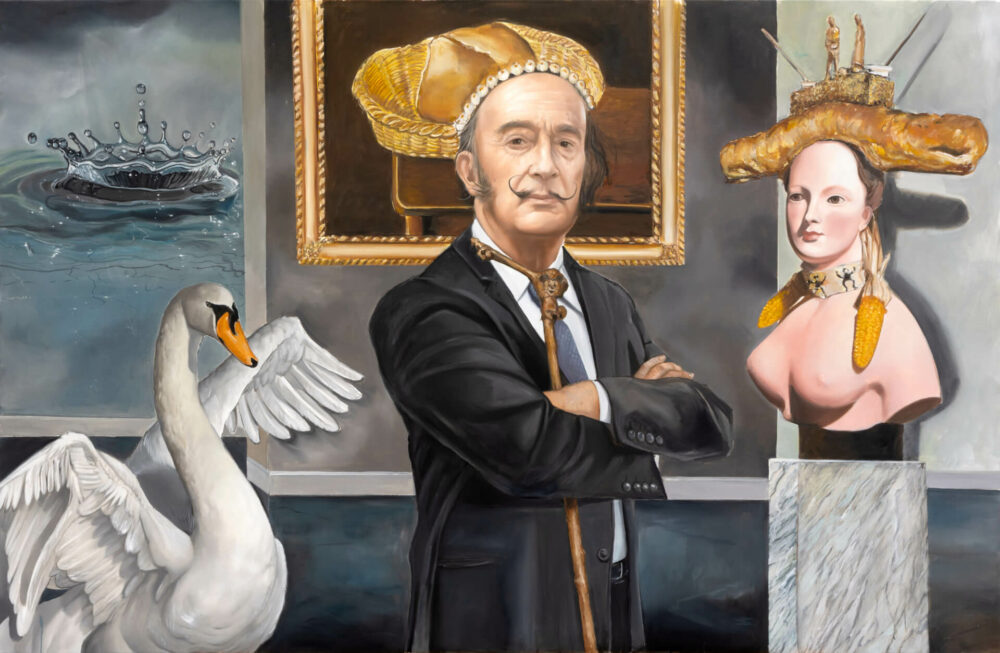 The World of Salvador Dalí, 2025, Öl auf Leinwand, 150 x 230 cm © Heiner Meyer, Foto: Studio Heiner Meyer