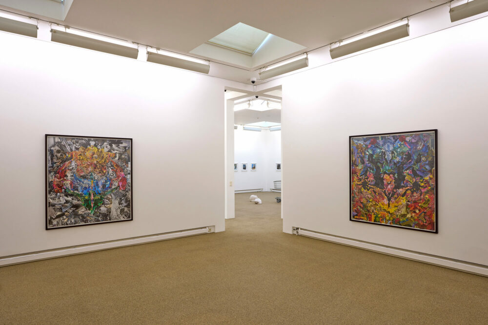 Blick in die Ausstellung „Vera Lossau: Hypnic Jerk – Von der Gleichzeitigkeit“ im Märkischen Museum Witten, ©VG Bild-Kunst, Bonn 2025 /Vera Lossau, Foto: Eric Jobs.