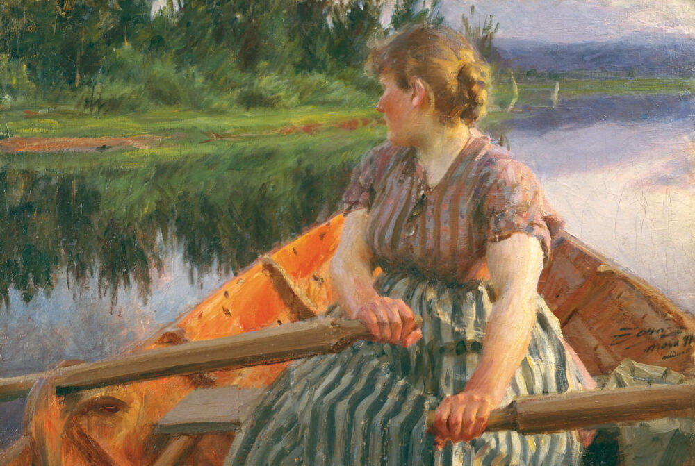 Anders Zorn (1860–1920), Mitternacht, 1891, Öl auf Leinwand, 69 x 103 cm, Zornmuseet, Mora © Zornmuseet, Mora