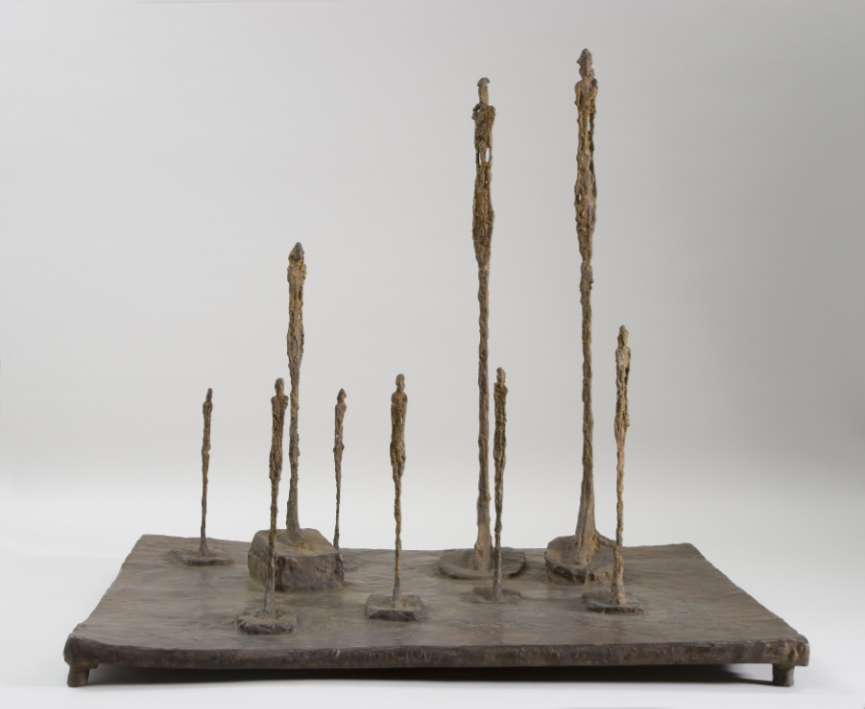 Alberto Giacometti, Die Lichtung, 1950 Bronze, 58,7 x 65,3 x 52,5 cm Fondation Giacometti, Paris © Succession Alberto Giacometti / VG Bild- Kunst, Bonn 2025