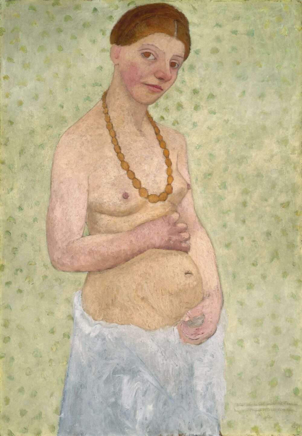 Paula Modersohn-Becker, Selbstbildnis am 6. Hochzeitstag, 1906, Paula Modersohn-Becker Museum, Bremen © Paula Modersohn-Becker Museum, Bremen