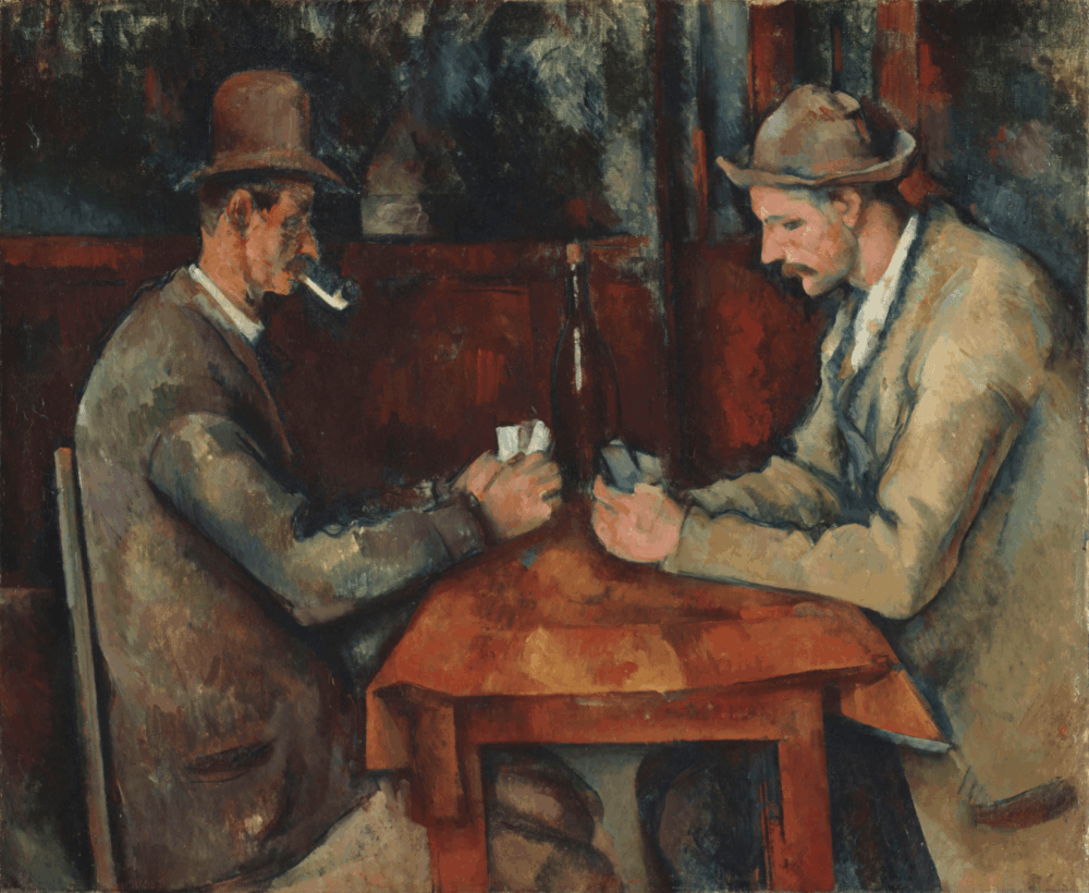 Les Joueurs de Cartes (Die Kartenspieler), 1893–1896, Öl auf Leinwand, 47 x 56,5 cm, Musée d'Orsay, Paris, © Musée d'Orsay, Dist. GrandPalaisRmn / Patrice Schmidt