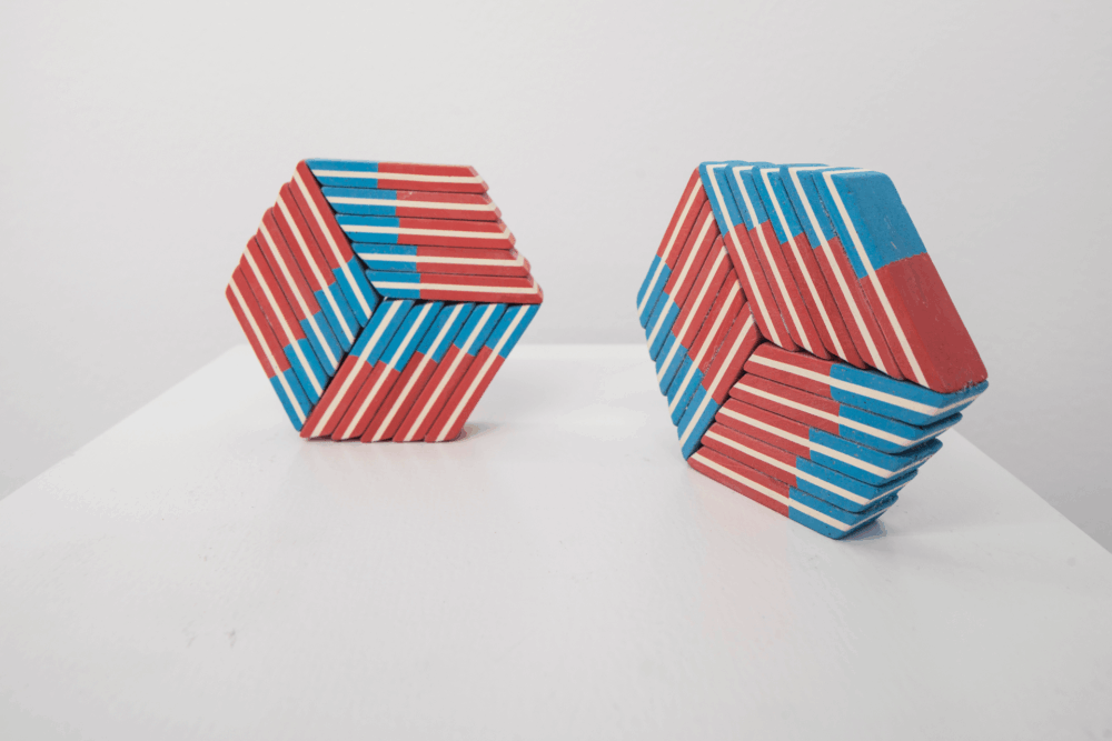 Radierungen, 2015, Mulitple, Gummi, Foto: Hubert P. Klotzeck