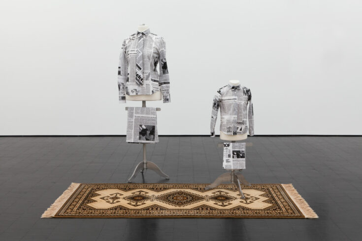 Sung Tieu, Read Me Wear Me Fear Me, Cultural Appropriation (in the GDR), 2025, Städtische Galerie im Lenbachhaus und Kunstbau München, Courtesy of the artist and Trautwein Herleth, Berlin