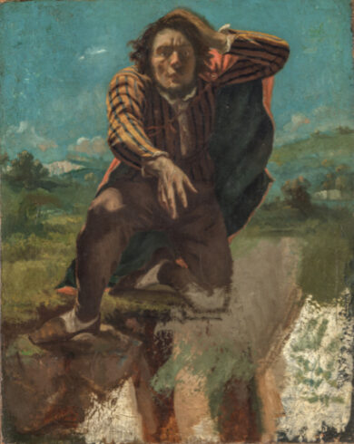 Gustave Courbet Le Fou de peur / Der vor Angst Wahnsinnige, um 1844 Öl auf Leinwand, 60,5 x 50 cm Foto: Børre Høstland/Nasjonalmuseet, Oslo