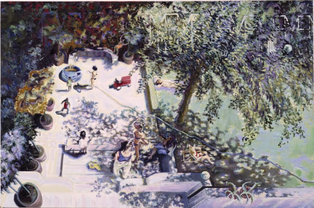 Garten 1990, Öl auf Leinwand, 200 x 300 cm ©Dorothea Breick, Foto: Dorothea Breick