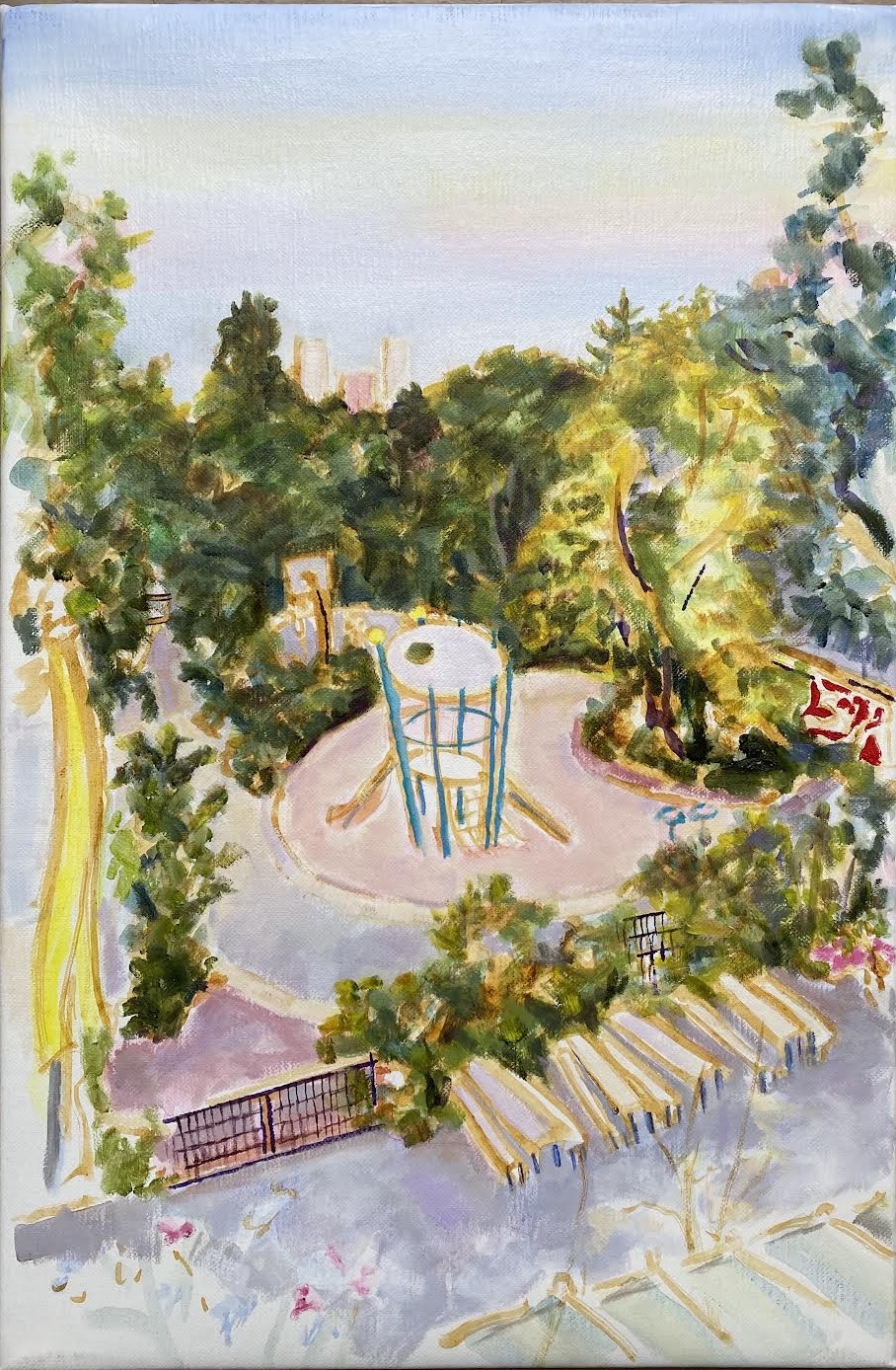 Heat wave, June 2026, Öl auf Leinwand, 60 x 40 cm ©Dorothea Breick, Foto: Dorothea Breick
