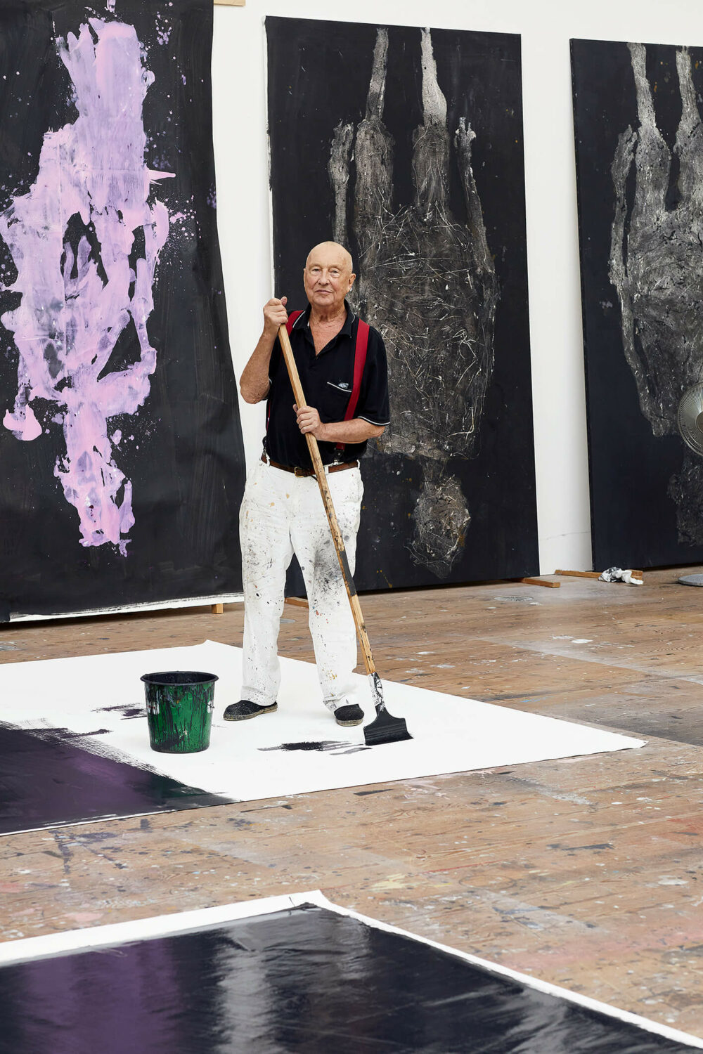 Georg Baselitz in seinem Atelier am Ammersee, 2019 © Georg Baselitz, Foto © Martin Müller