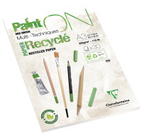 Recyclé – extraweiß, leicht gekörnt | Clairefontaine Paint On Multitechnik-Papier