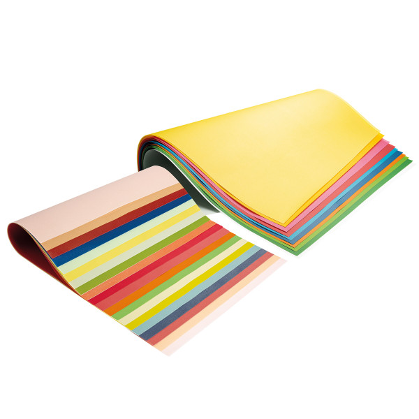 boesner Farbiges Transparentpapier, 10-farbig sortiert
