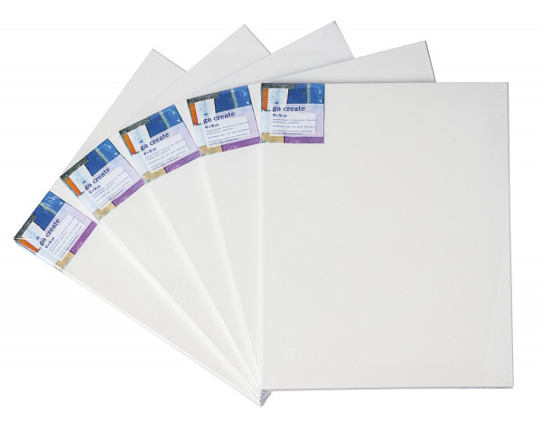 Go Create Bespannter Keilrahmen in 5er-Pack, 40 x 50 cm