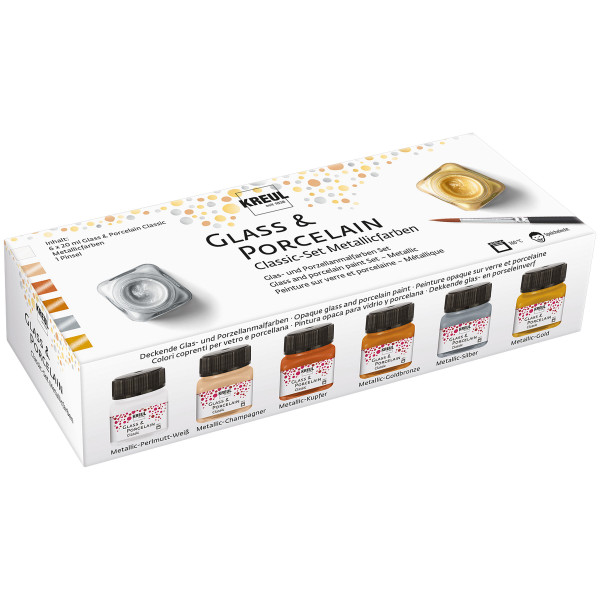 Kreul Glass & Porcelain Classic Metallic-Set