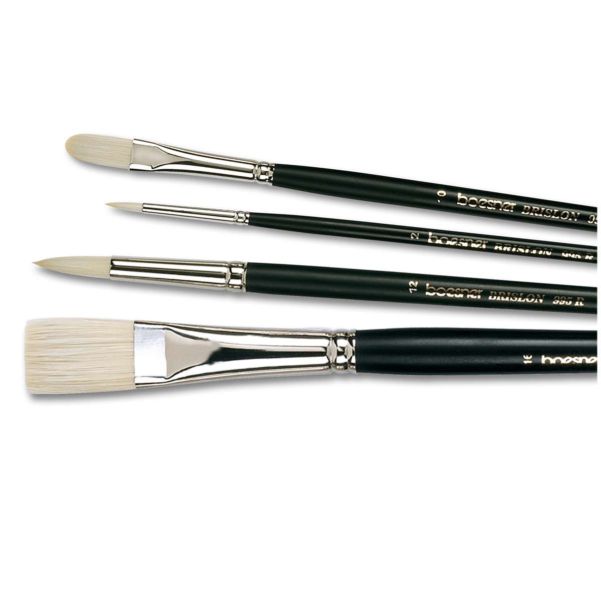 INNSPIRO 10-teiliges Pinselset Aus Naturhaar – Für Öl, Acryl & Aquarell, Mit Etui (verschiedene Formen)