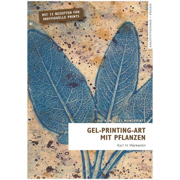 Warkentin New Media Gel-Printing-Art mit Pflanzen