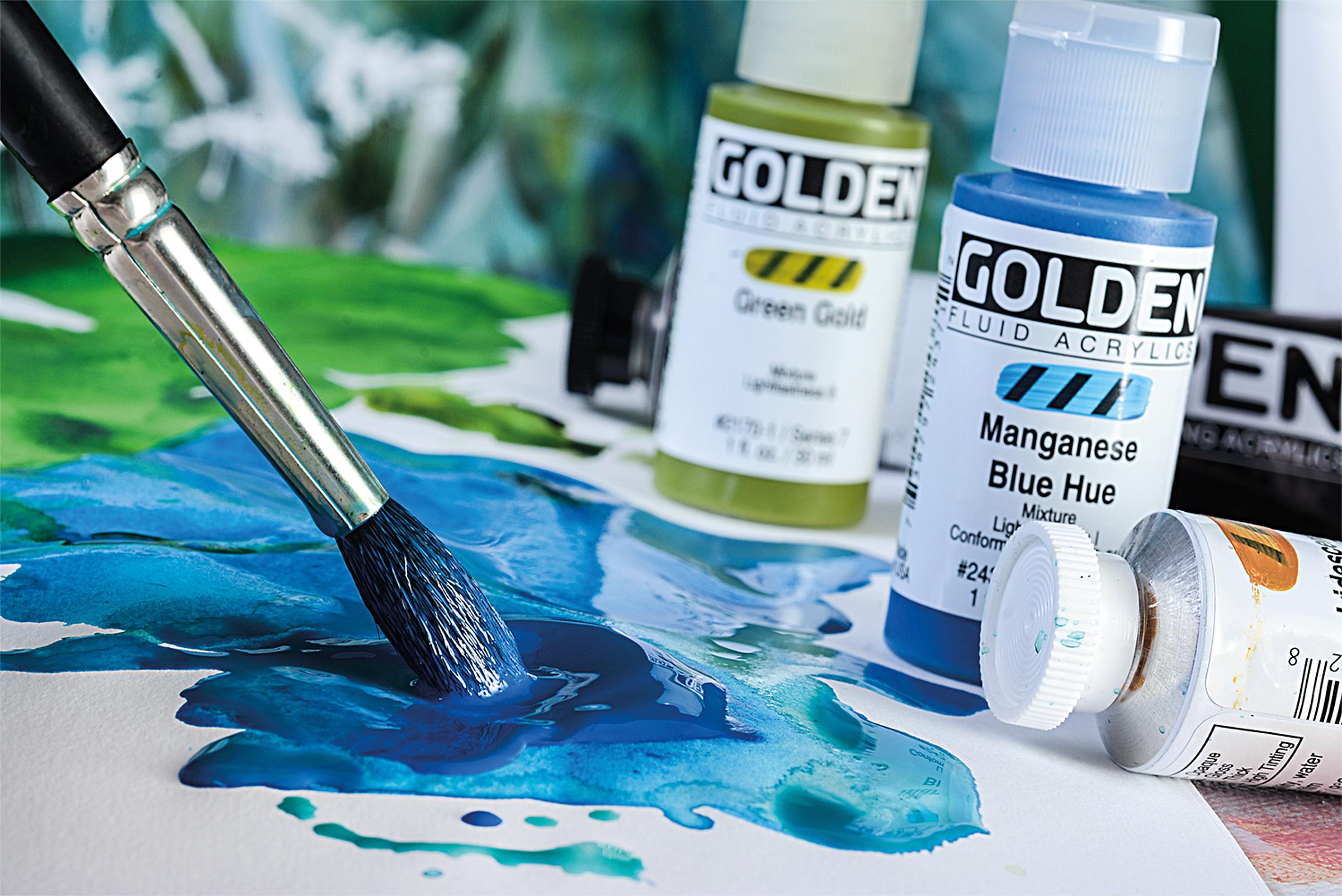 Golden Fluid Acrylics Künstlerbedarf von boesner Professionelle