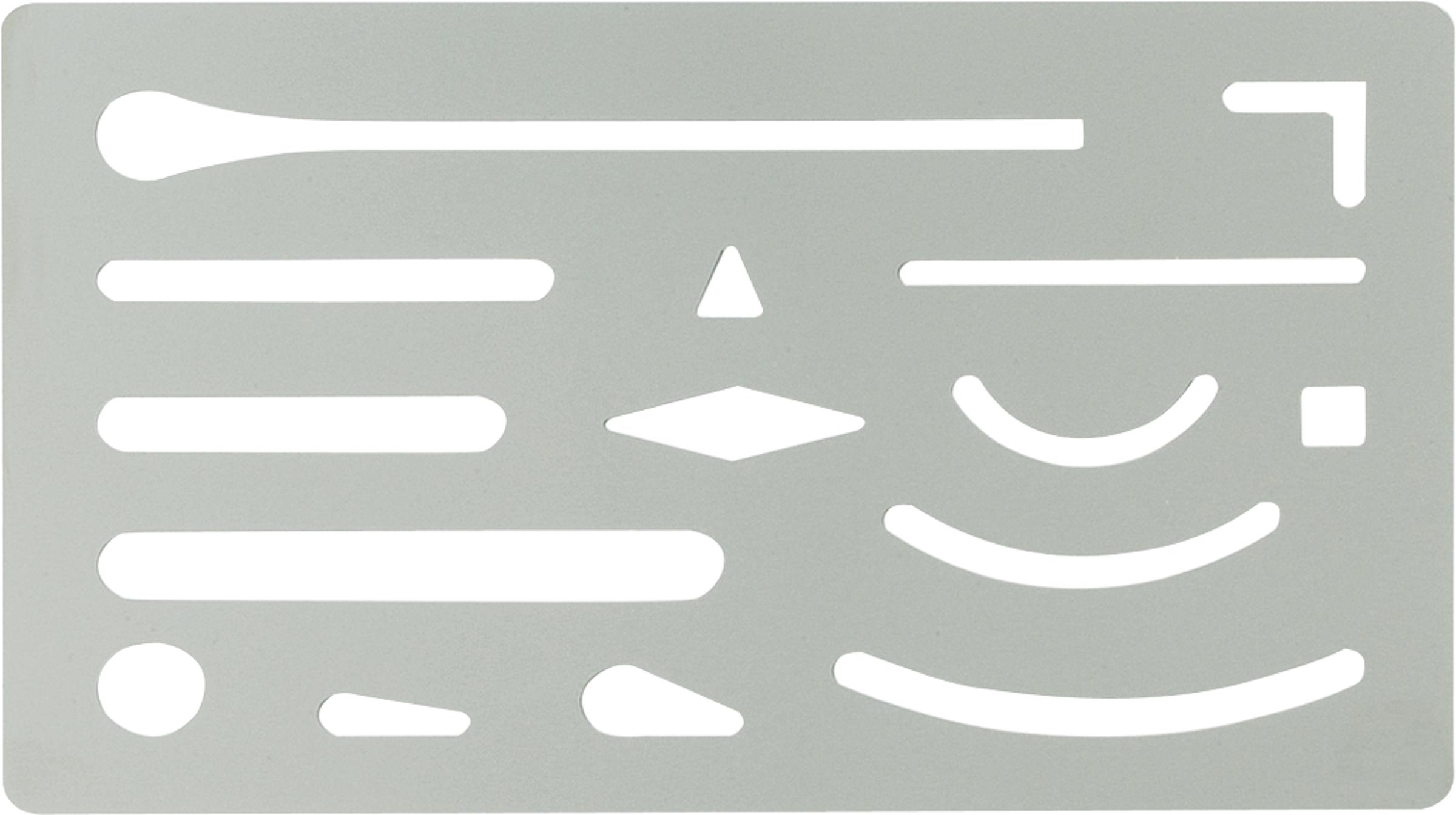 Ecobra Korrekturschablone Radierschablone  Schablone zum Korrigieren 9,3x6 cm 